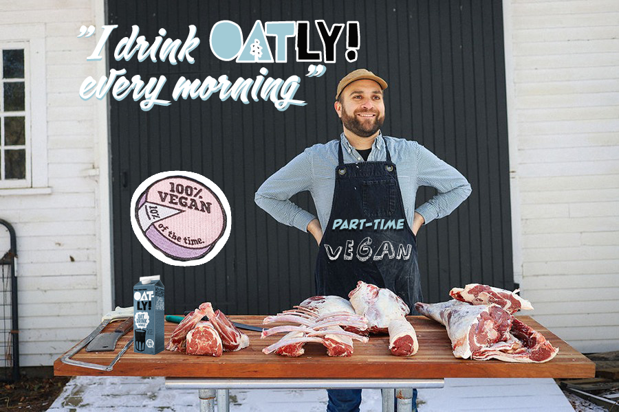 Chalie part-time vegan butcher