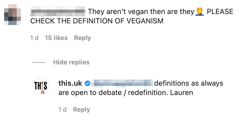 THIS said "definitions as always are open to debate/redefinition. Lauren"