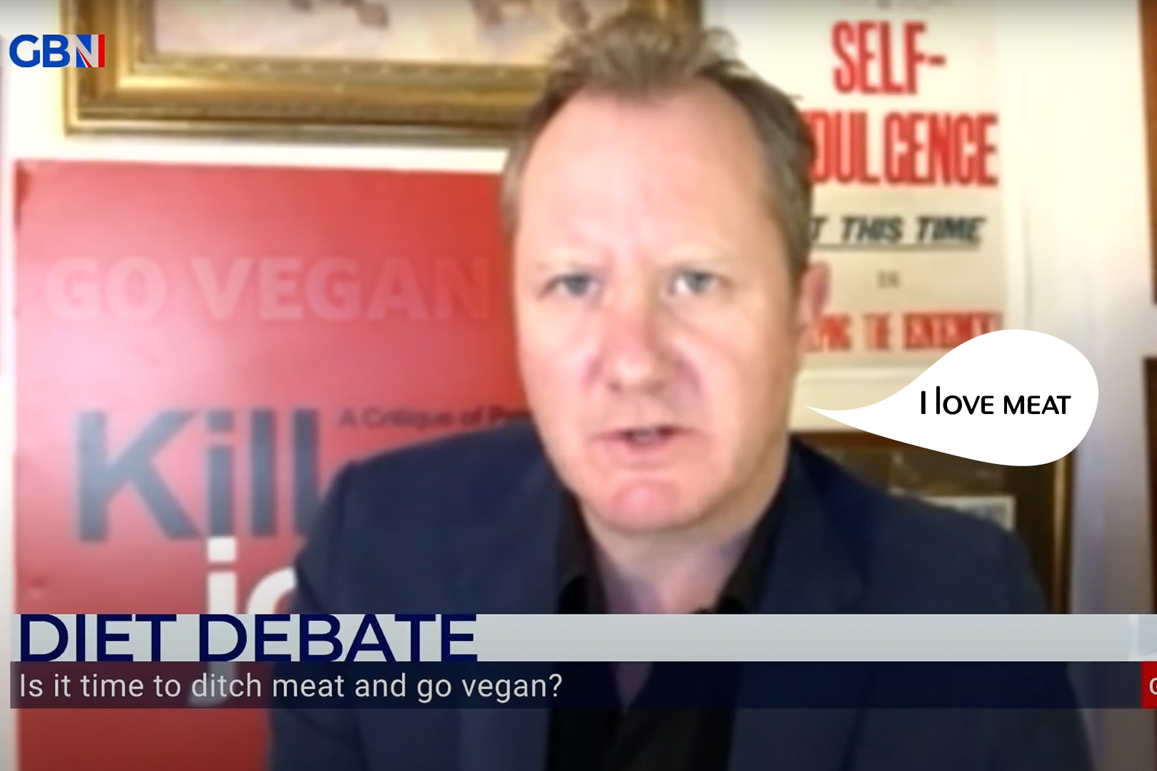 Christopher Snowdon shares pro-vegan subliminal message when debating against veganism